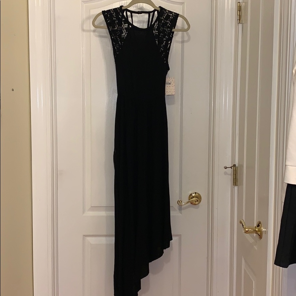 Free People Black Asymmetrical Dress - Picture 3 of 7